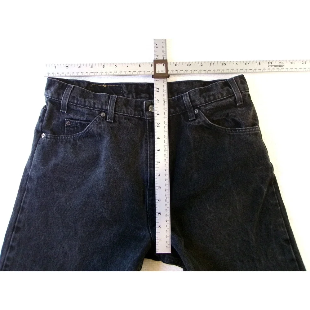 Levis‎ 550 Relaxed Fit Tapered Leg Black Orange Tab Jeans Mens 36x34 Made in USA